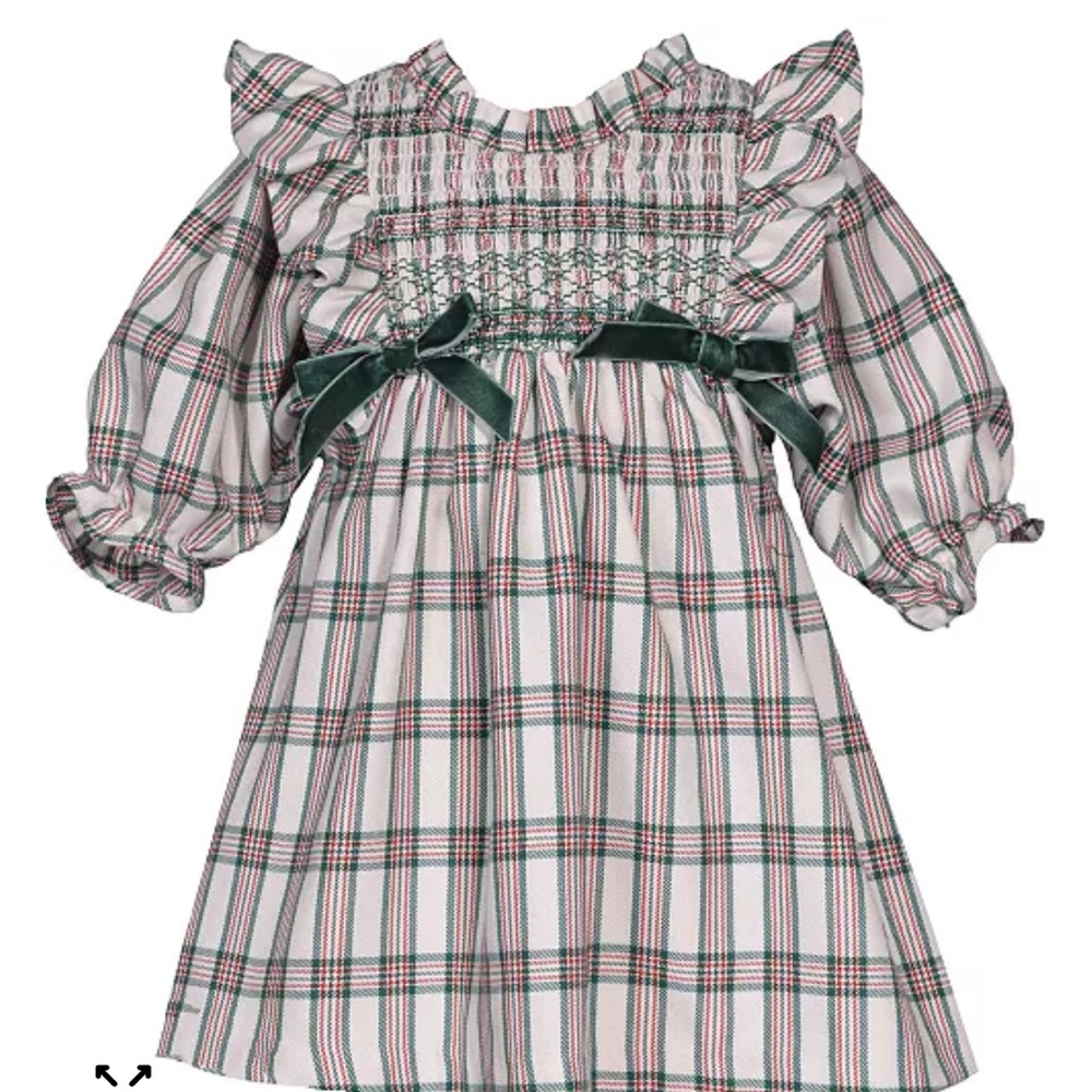 Plaid Dress with Green Accents